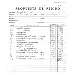 Propuesta de pedido para...