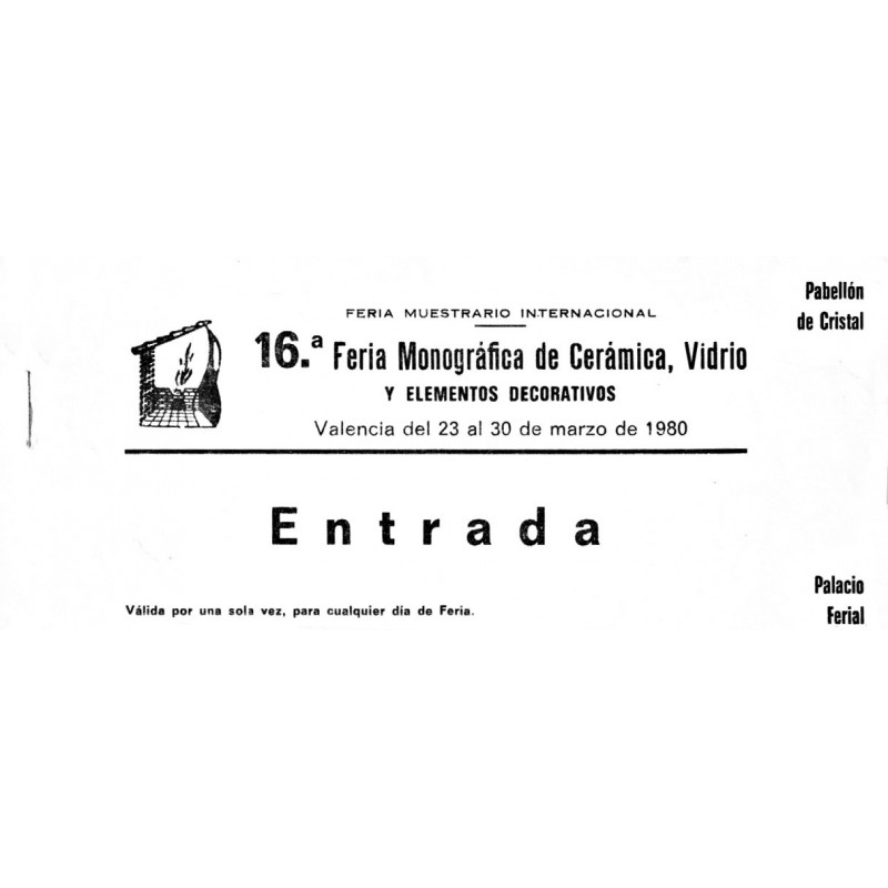 Ticket de entrada expo de la CAM