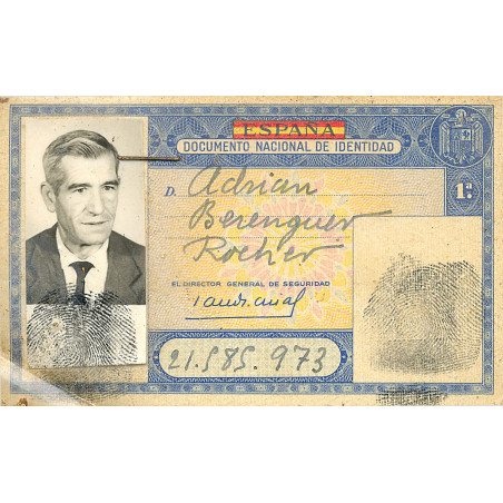 Carta de identidad de Adrian Berenguer Rocher, alfarero - 1