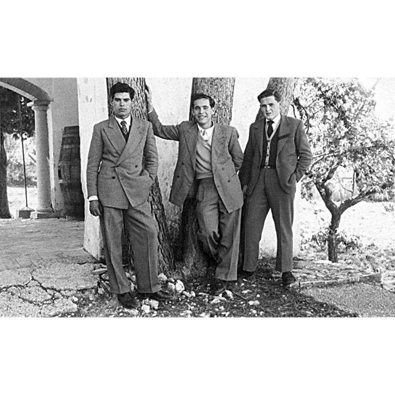 Vicente Berenguer "Machín" con amigos