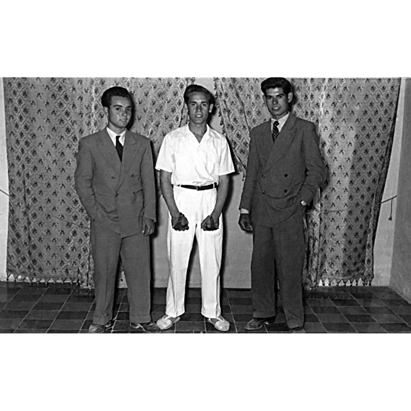 Vte Berenguer "Machin" con José Oliver Berenguer "Conill" y José Torrens Torres"Quilet".