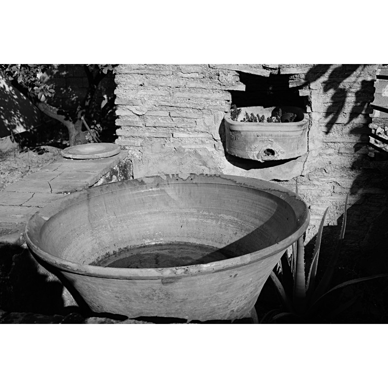 El patio del alfarero Salvador Sendra "Barber" entre la calle de l' Hort y el Empedrat