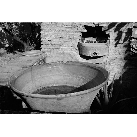 El patio del alfarero Salvador Sendra "Barber" entre la calle de l' Hort y el Empedrat