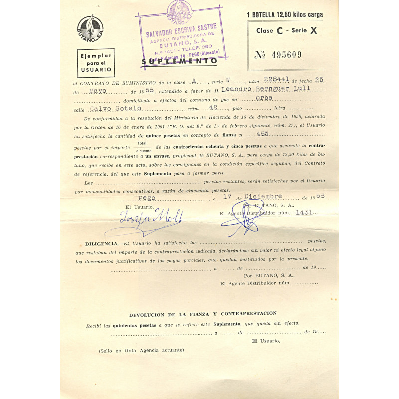 Contrato de butano de Leandro Berenguer Llull - 4