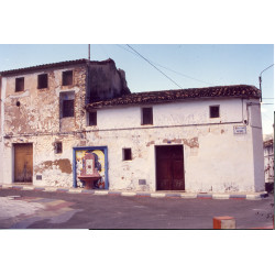 Las fachadas de las casas...