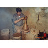 Fernando Berenguer Morell,alfarero, en su taller