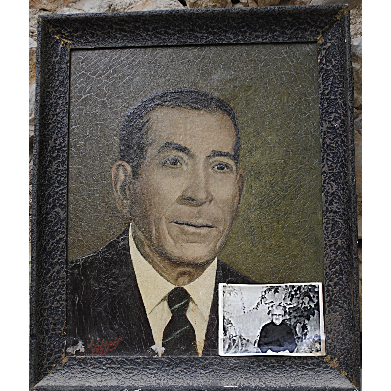 Un retrato del padre de Salvador "Barber",  Fernando Sendra Aranda