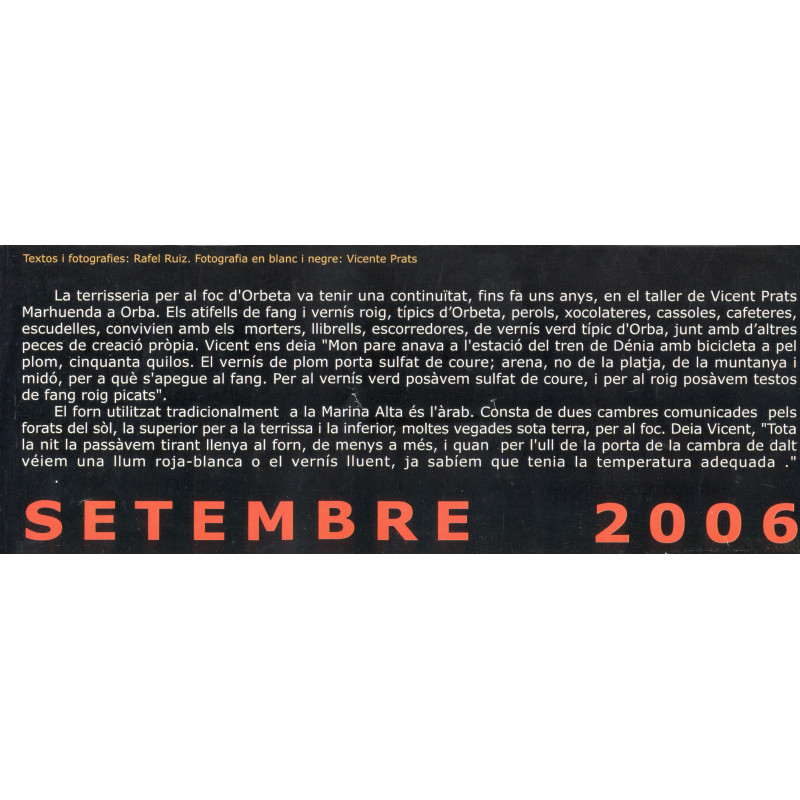 Texto septiembre calendario Rafel Ruiz 2006