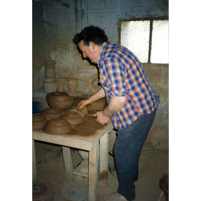 Joaquín Prats Caravaca en el taller