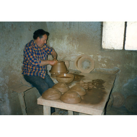 Joaquín Prats Caravaca en el taller de Fernando y  Juan Miguel Berenguer
