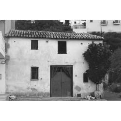 La parte delante del taller...