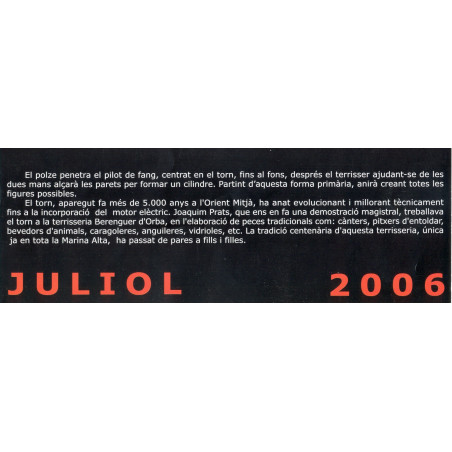 Texto julio calendario de Rafel Ruiz de 2006